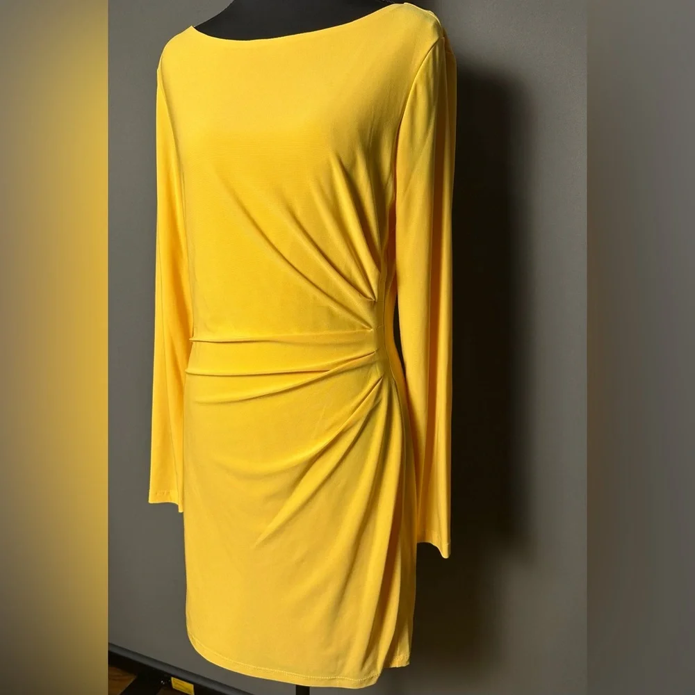 JAYGODFREY Vibrant Yellow Long Sleeve Dress - Picture 2 of 7